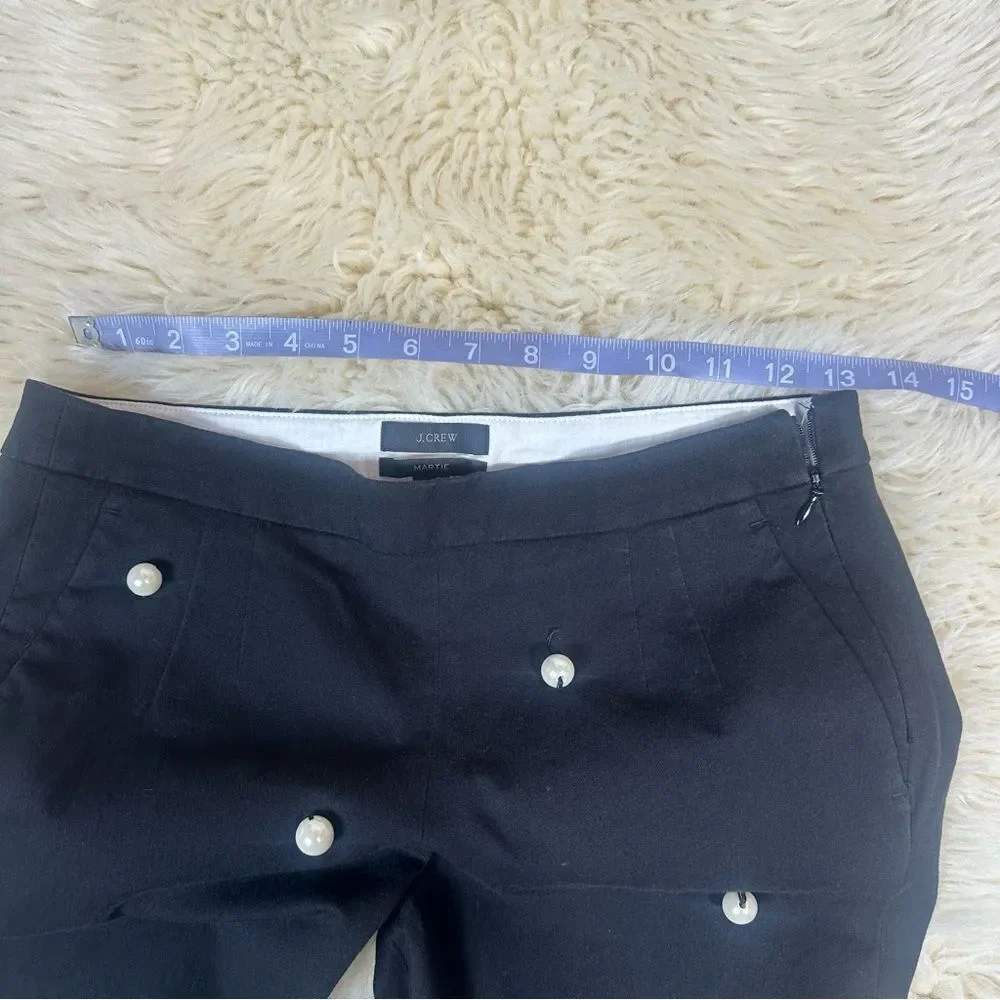 J. Crew Black Kids Leggings with Pearl Details